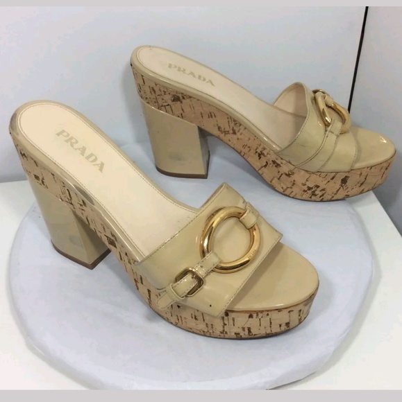 prada platform slide sandal